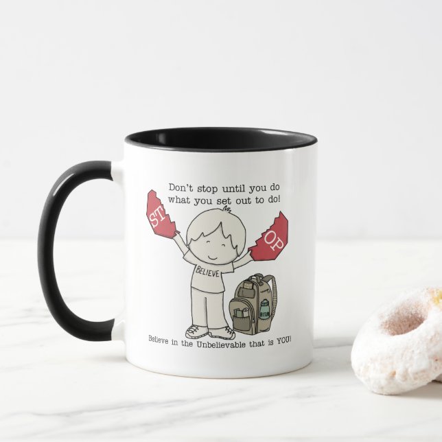 Don't Stop Mug (With Donut)