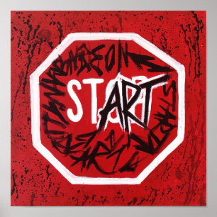"DON'T STOP" print