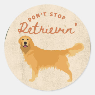 "Don't Stop Retrieving" Profile Sticker in Green