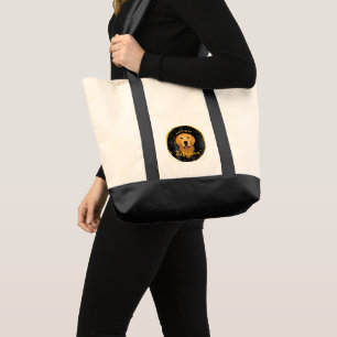"Don't Stop Retrieving" Tote Bag in Black