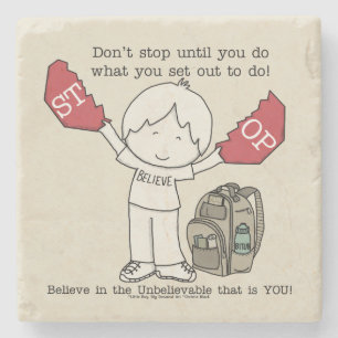 Don't Stop Stone Coaster