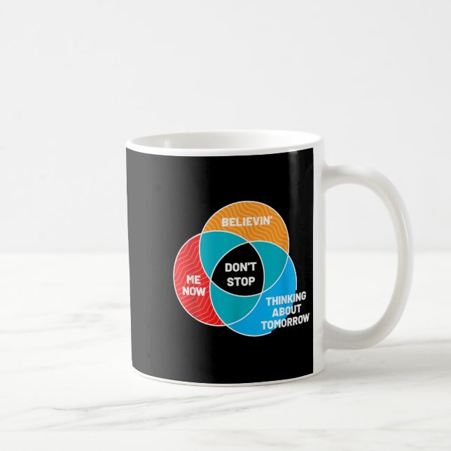Don't Stop Venn Diagram Clic Rock  Coffee Mug (Right)