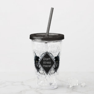 Don't Stress Meowt Geometric Cat Acrylic Tumbler