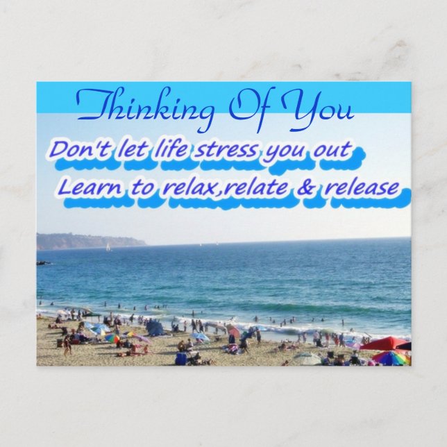 Don't Stress,Relax_ Postcard (Front)
