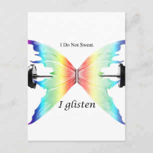 Don't Sweat...Glisten Postcard