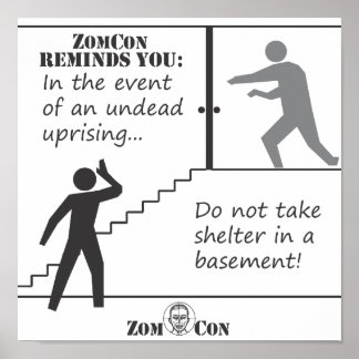 Don't Take Shelter in a Basement Poster