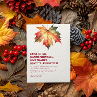 Don't Talk Politics Text Bases Thanksgiving Invite