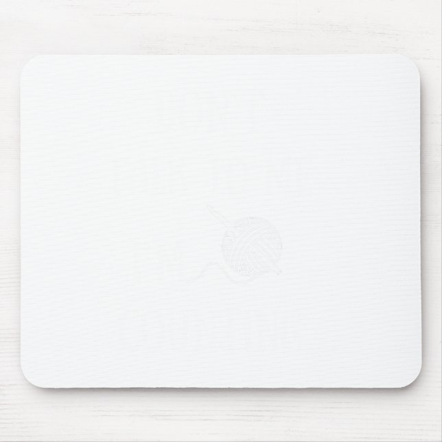 Dont Talk To Me Im Counting Funny Crochet  Mouse Pad (Front)