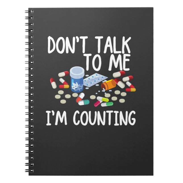 don't talk to me i'm counting notebook (Front)