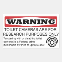 Don't Tamper with Toilet Cameras