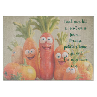 Don't Tell a Secret on a Farm Cutting Board