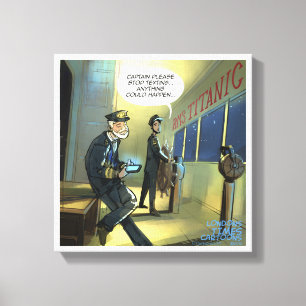 Don't Text And Titanic Funny Canvas Print