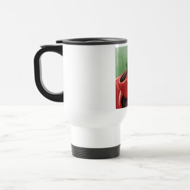 Dont Text & Drive Rick London Funny Travel Mug (Left)
