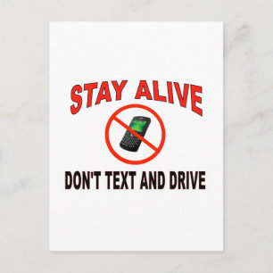 DON'T TEXT POSTCARD