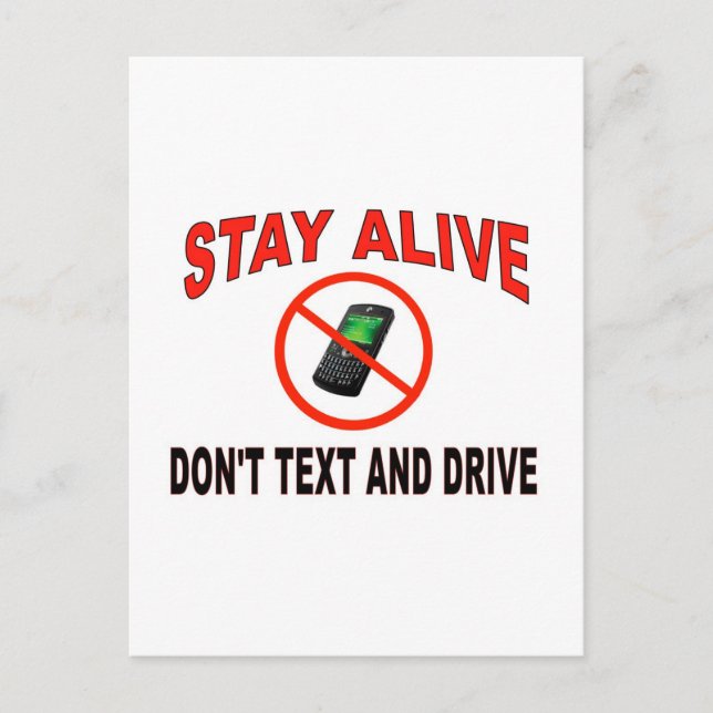 DON'T TEXT POSTCARD (Front)