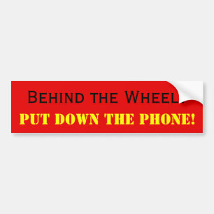 Don't text/talk and drive bumper sticker
