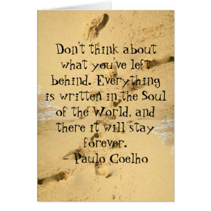 Don't Think about What You've Left Behind Card