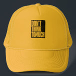 Don't think too much logo on trucker hat. hat<br><div class="desc">Perfect hat for any occasion and for anyone. Perfect for summer,  cookouts,  road trips and other occasions.</div>