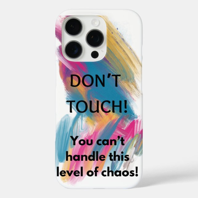 Don't Touch Case-Mate iPhone Case (Back)