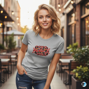 "Don't Touch Me – I Am A 440 Volt" Horror Humor T-Shirt