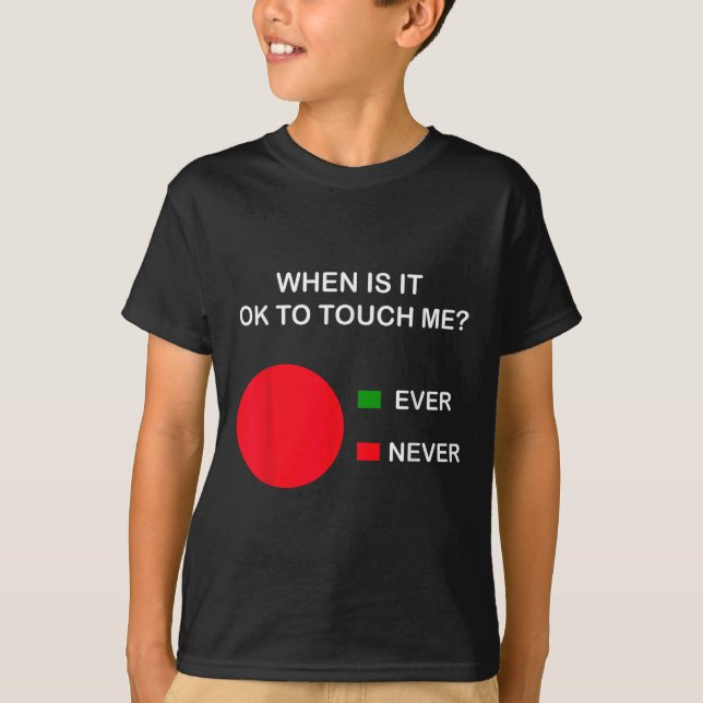 Don't Touch Me - Never Touch Me Circle Graph Intro T-Shirt (Front)