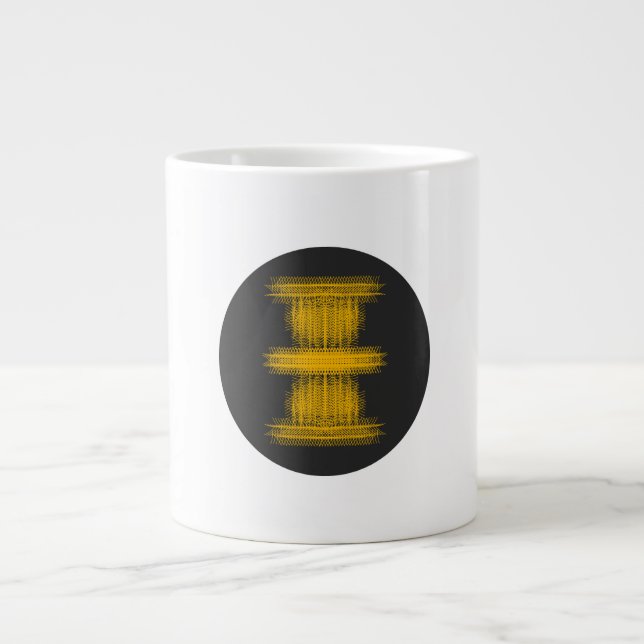 Don't Touch Me | Silent ASMR Art Large Coffee Mug (Front)