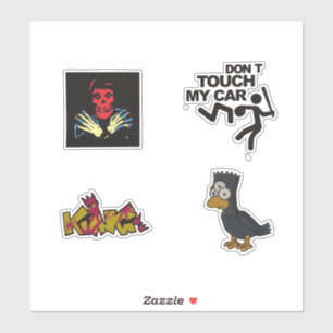 Don't Touch My Car Funky Pop Culture Bird Three