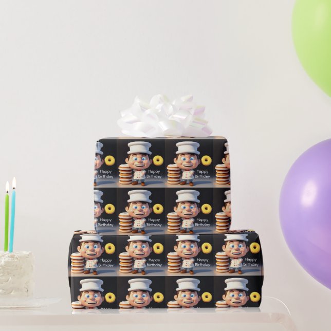 Dont Touch My Donuts, Birthday Gift Wrap (Party Gifts)