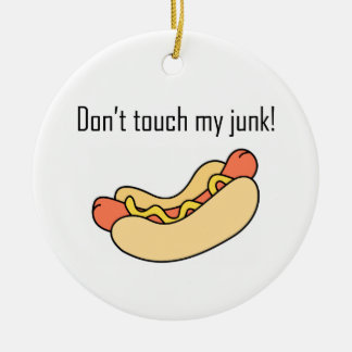 Don't Touch My Junk! Ceramic Tree Decoration