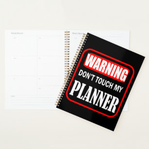 don't touch my planner