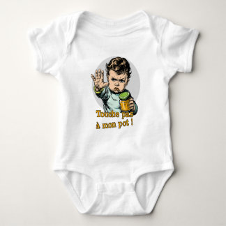 DON'T TOUCH MY POTTY! (baby, kitchen) Baby Bodysuit