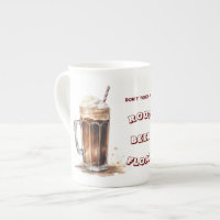 Don't Touch My Root Beer Float Bone China Mug