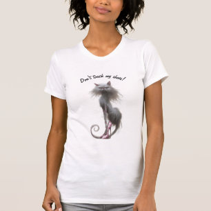 Don't Touch My Shoes Cat  T-Shirt