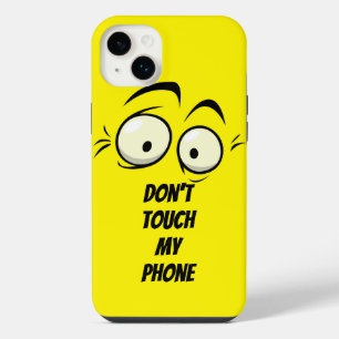 Don't Touch Phone Yellow iPad Case & Skin