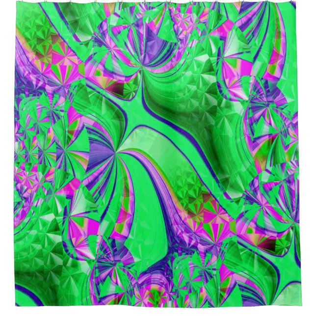 Don't touch the mushrooms... shower curtain (Front)