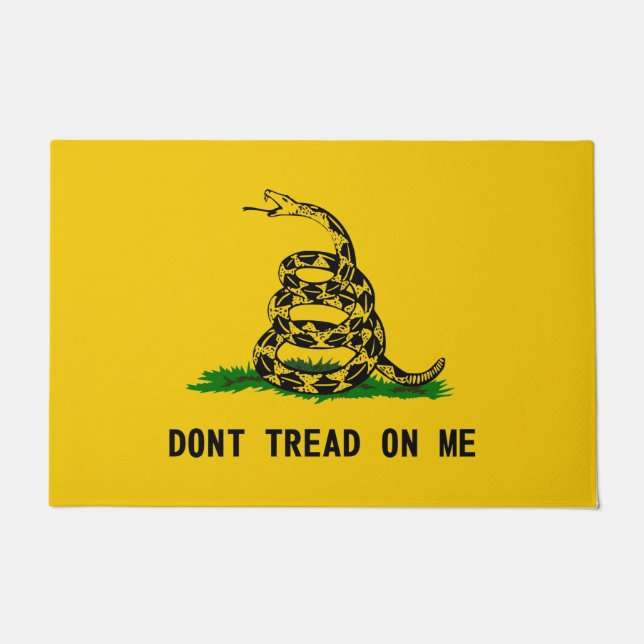 dont tread flag usa symbol snake america history p doormat (Front)