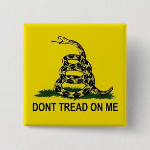 Don't Tread on Me 15 Cm Square Badge