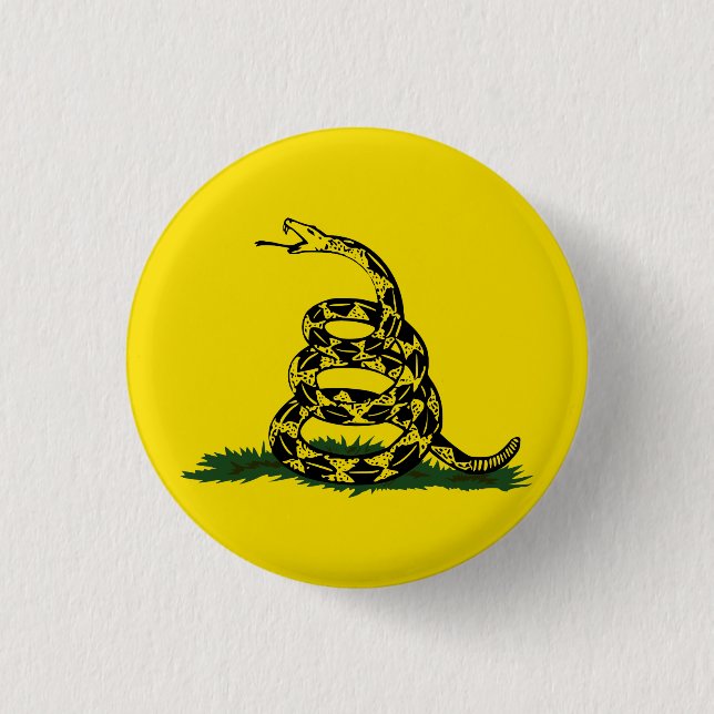 Don't Tread On Me 3 Cm Round Badge (Front)