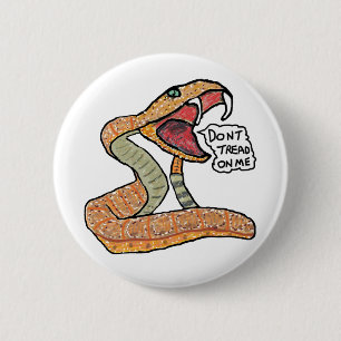 Dont Tread On Me 6 Cm Round Badge