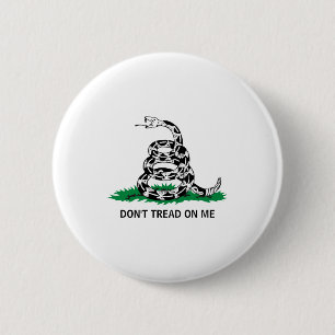 Dont Tread On Me  6 Cm Round Badge