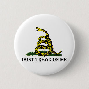 Dont Tread On Me 6 Cm Round Badge