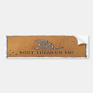 dont tread on me  banner bumper sticker