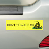 Don't Tread On me Bumper Sticker (On Car)