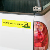Don't Tread On me Bumper Sticker (On Truck)