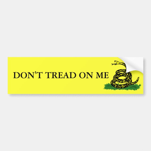 Don't Tread On me Bumper Sticker (Front)