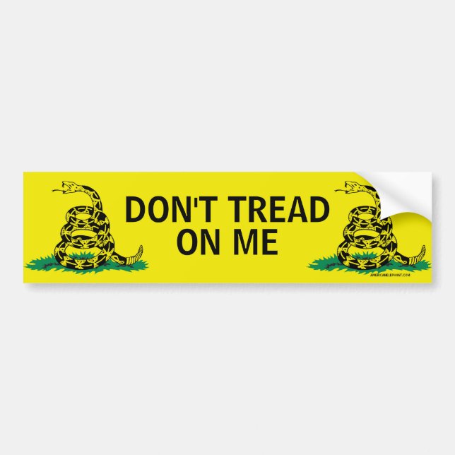 DON'T TREAD ON ME BUMPER STICKER (Front)