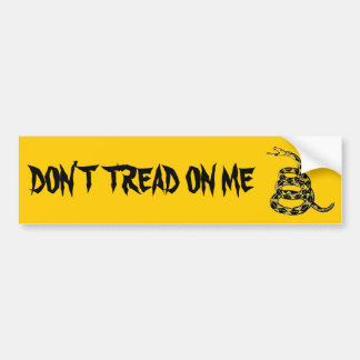 DON'T TREAD ON ME BUMPER STICKER