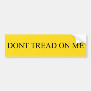 Don't Tread on Me Bumper Sticker