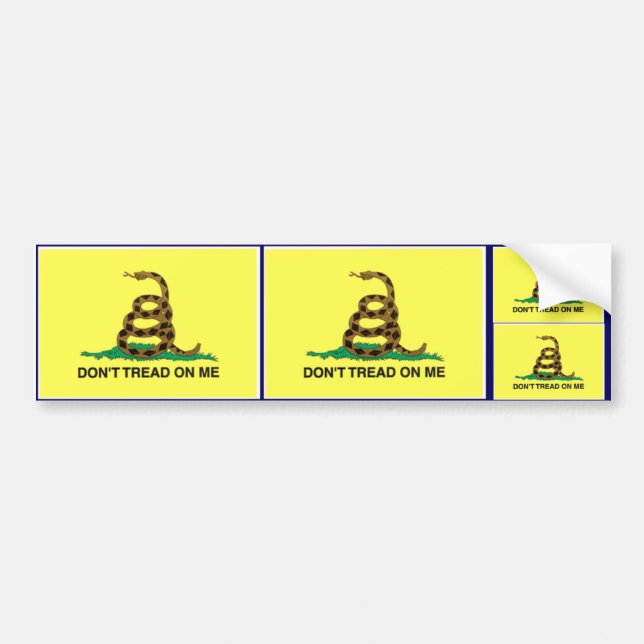 Don't Tread On Me! Bumper Sticker (Front)
