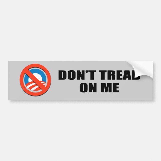 Don't Tread on me Bumper Sticker (Front)